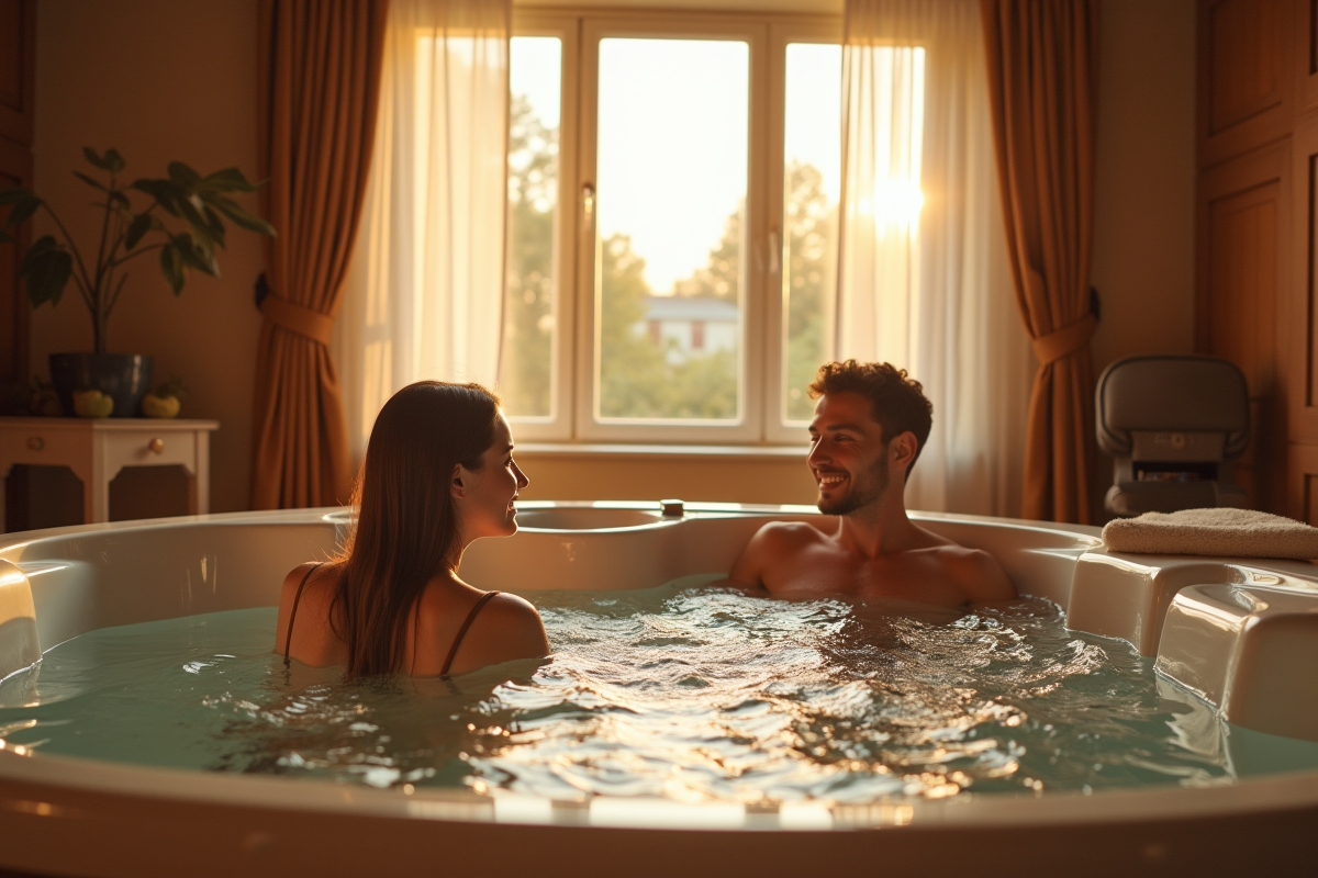 Suite chaleureuse en Alsace avec jacuzzi privé et vue